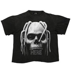 AK STUDIOS TRAVIS SCOTT 'THE LAST‎ RIDE' TOUR TEE BLACK Size XL